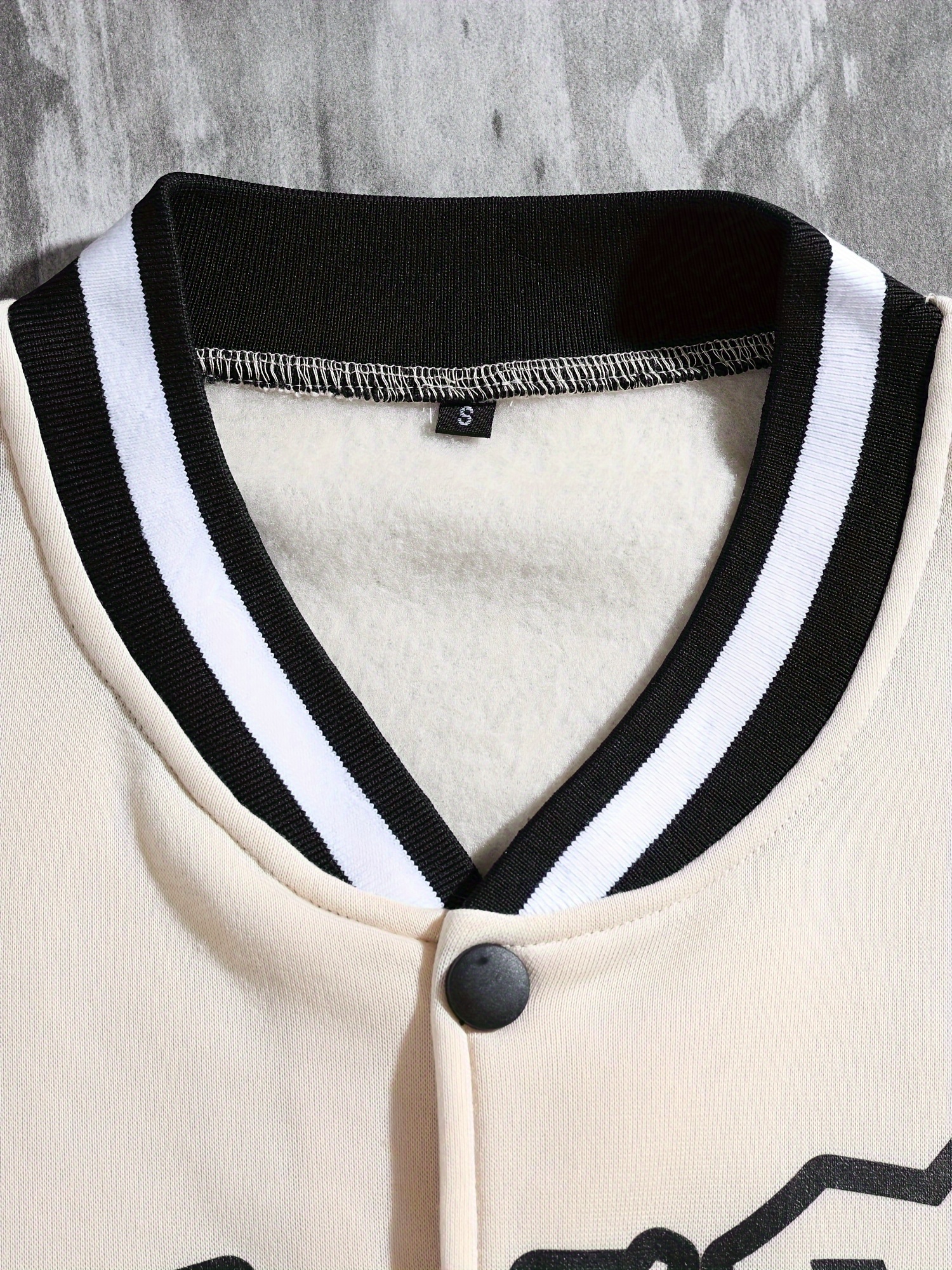 fashion trend loose casual baseball uniform jacket, spring and autumn street mens fashion trend loose casual baseball uniform jacket suitable for outdoor and dating details 8