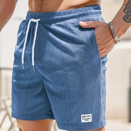 Men's Corduroy Waist Drawstring Comfy Shorts For Summer