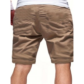 Men's Casual Cargo Shorts, Drawstring Beach Golf Shorts For Summer Outdoor Activities