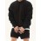 Men's Trendy Solid Sweatshirt, Casual Cotton Slightly Stretch Breathable Long Sleeve Loose Top For Outdoor
